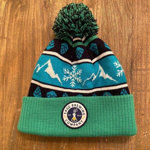 Sage Brewing Company Cuffed Beanie Hat Pasco WA Beer One Size OS - Picture 1 of 3